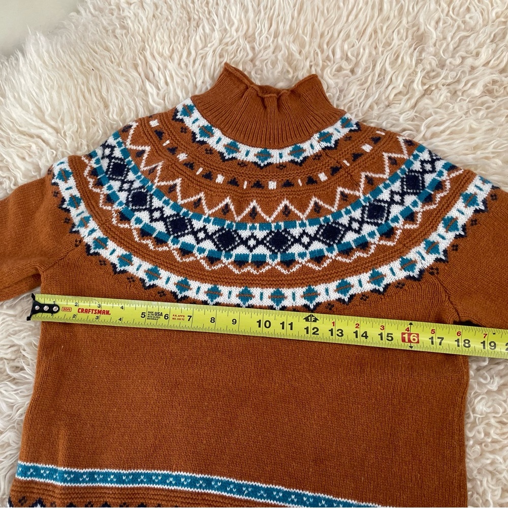 J. Crew Lambswool Sweater in Fair Isle, size S - Picture 2 of 7